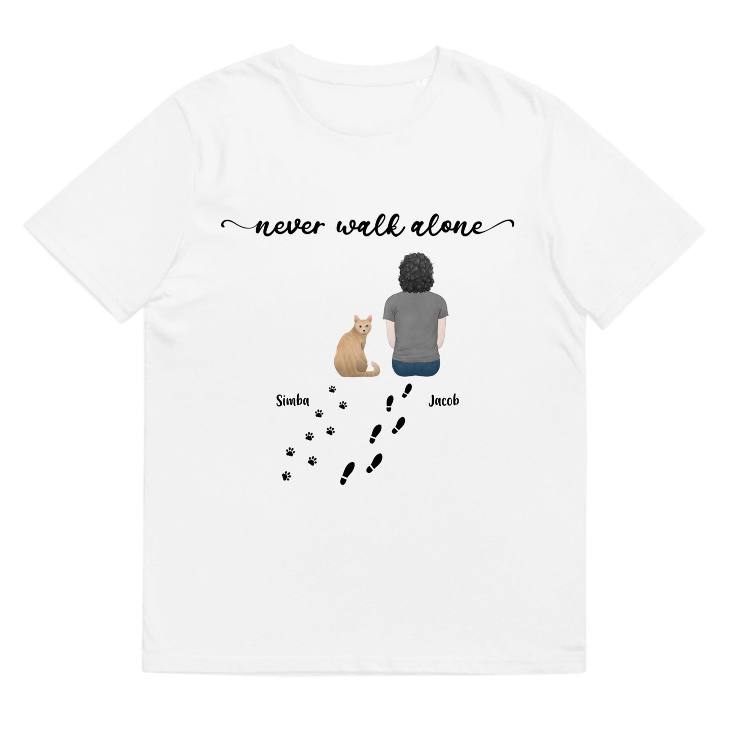 T-shirt Never walk alone