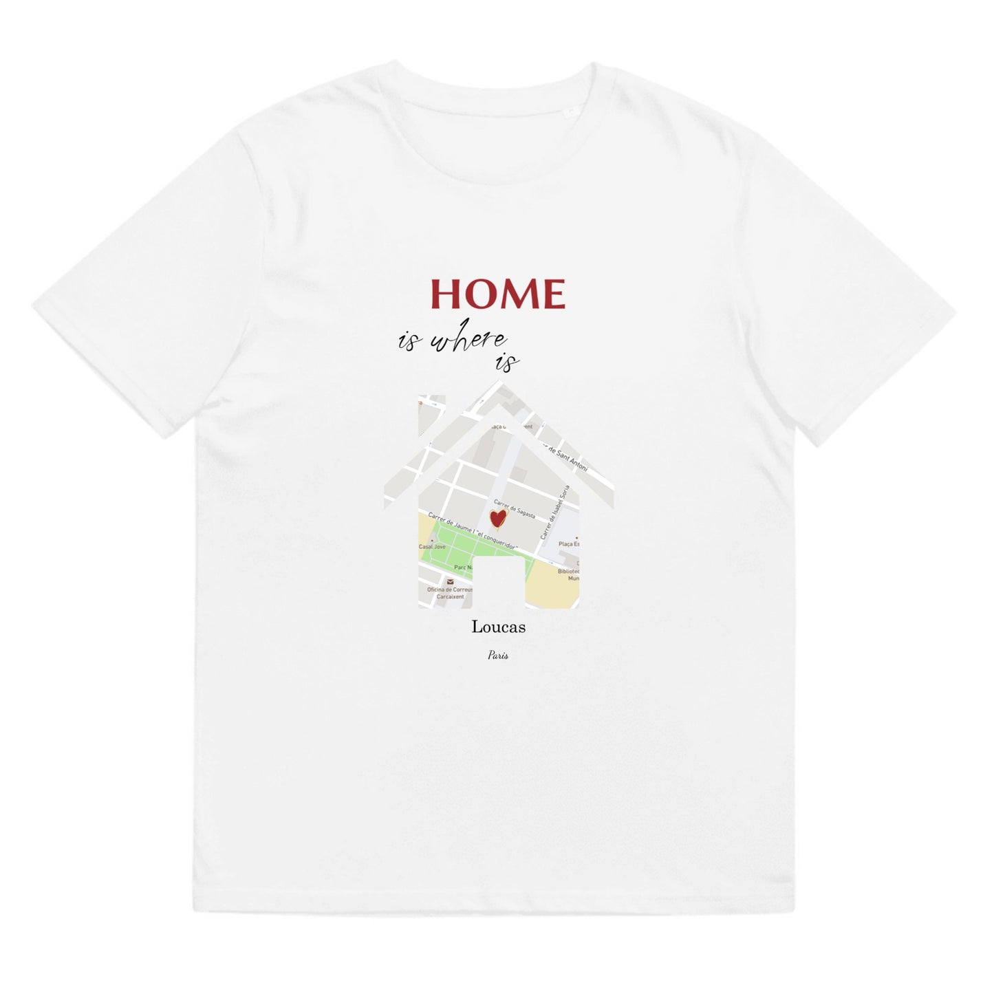 T-shirt Home map