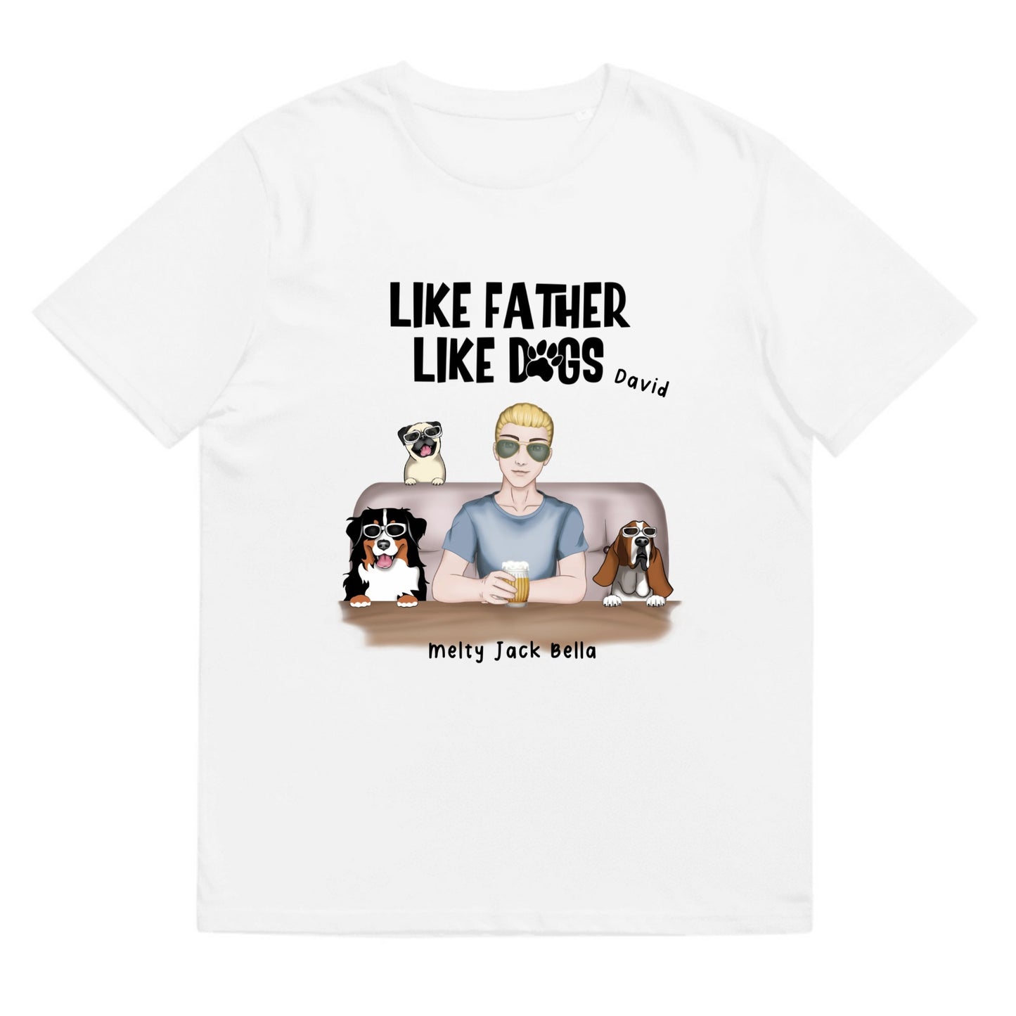 T-shirt Like father like dogs