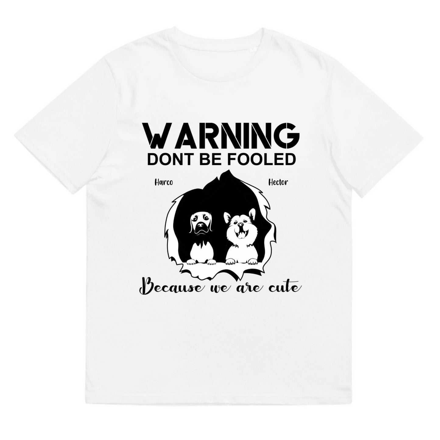 T-shirt Warning be fooled