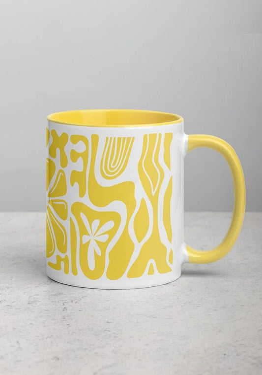 Mug blanc avec couleur
