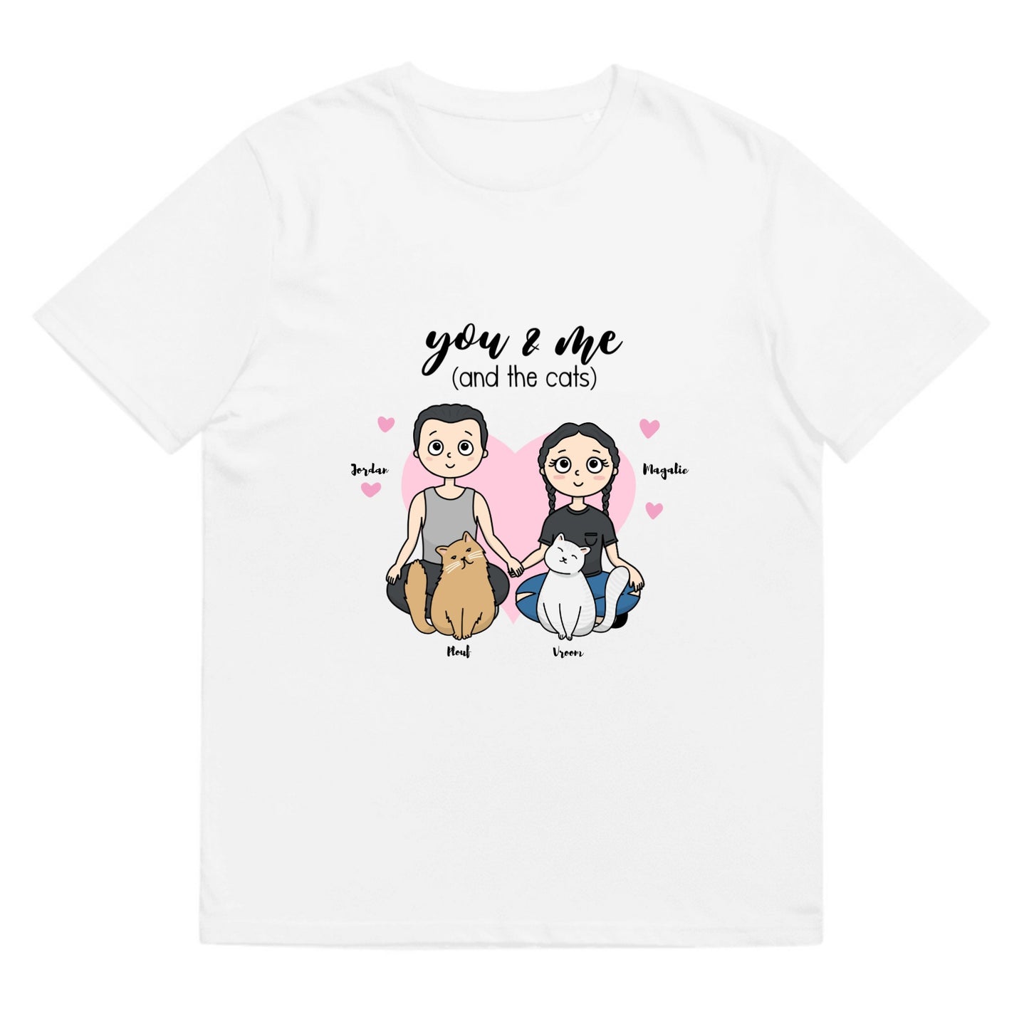 T-shirt You & me and the cats