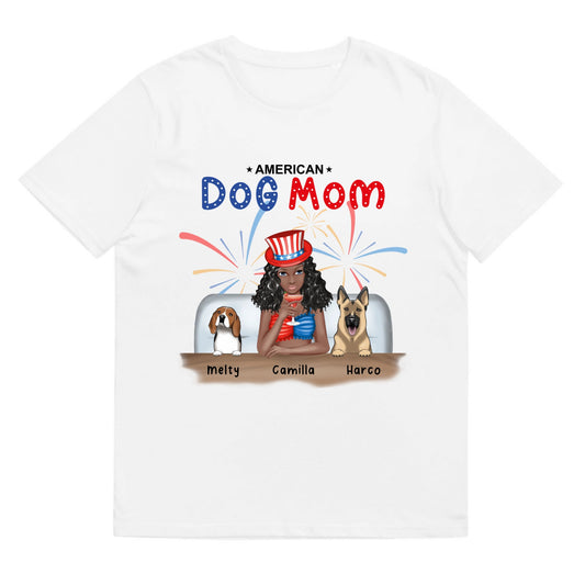 T-shirt American dog mom