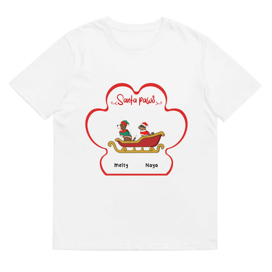 T-shirt Santa paws