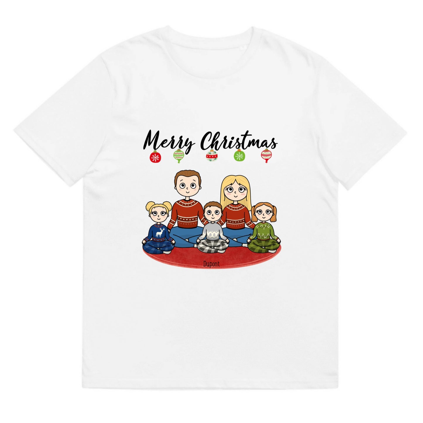 T-shirt Merry christmas famille