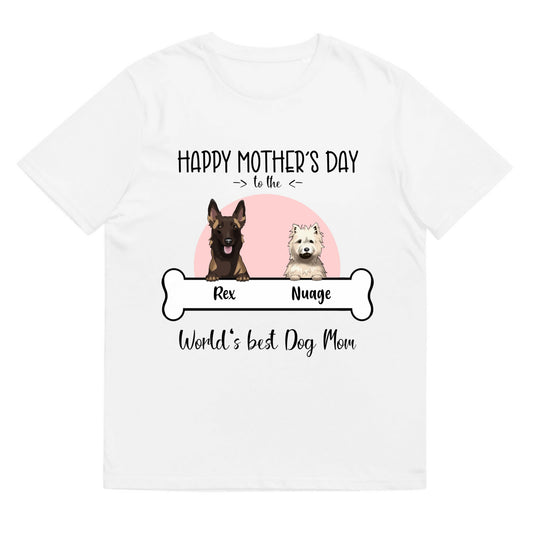 T-shirt happy mother's day chien