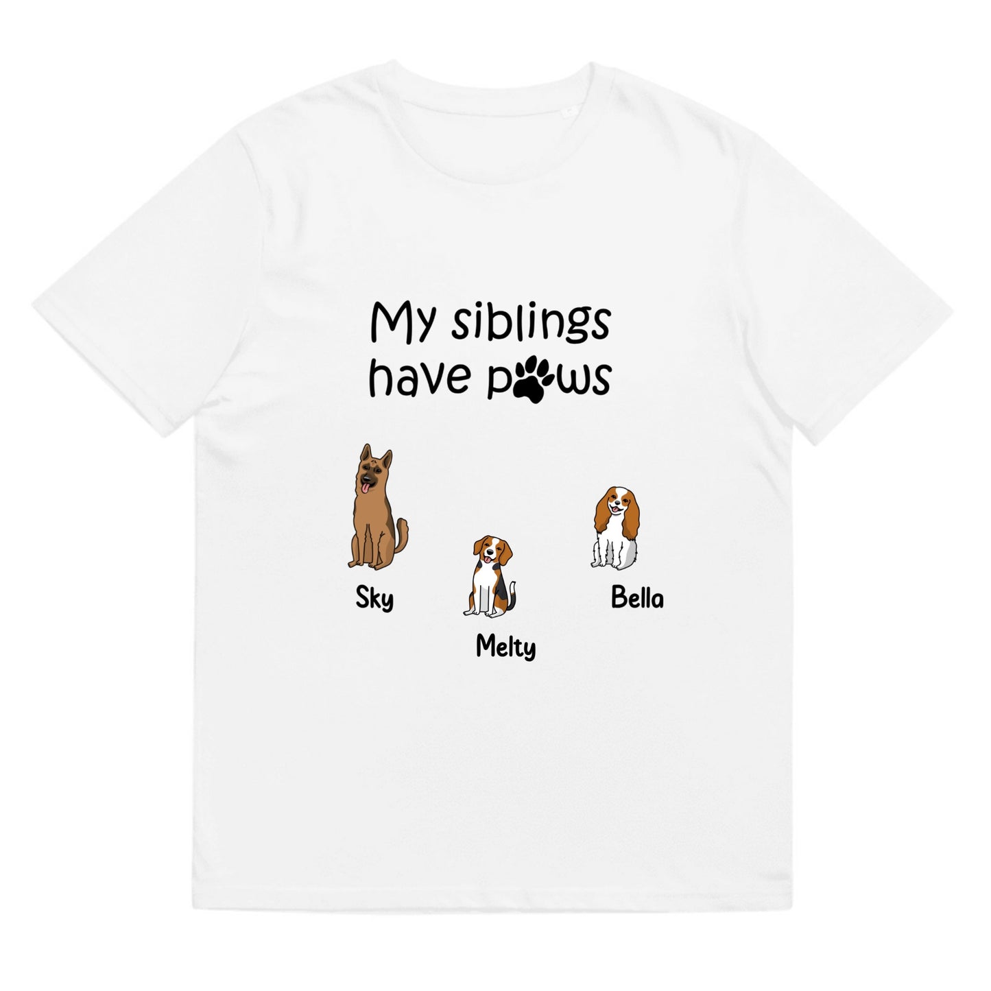 T-shirt My siblings have paws