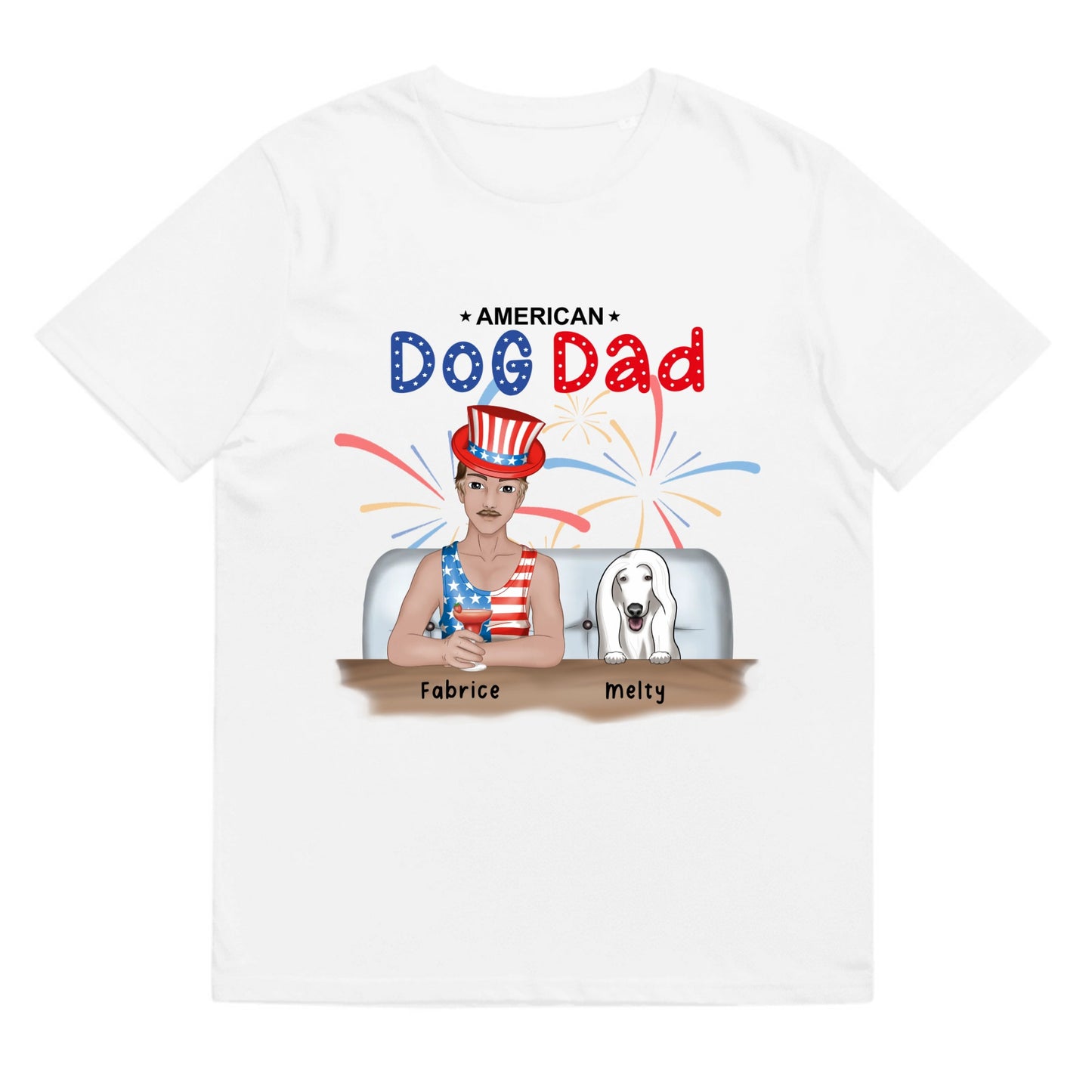 T-shirt American dog dad