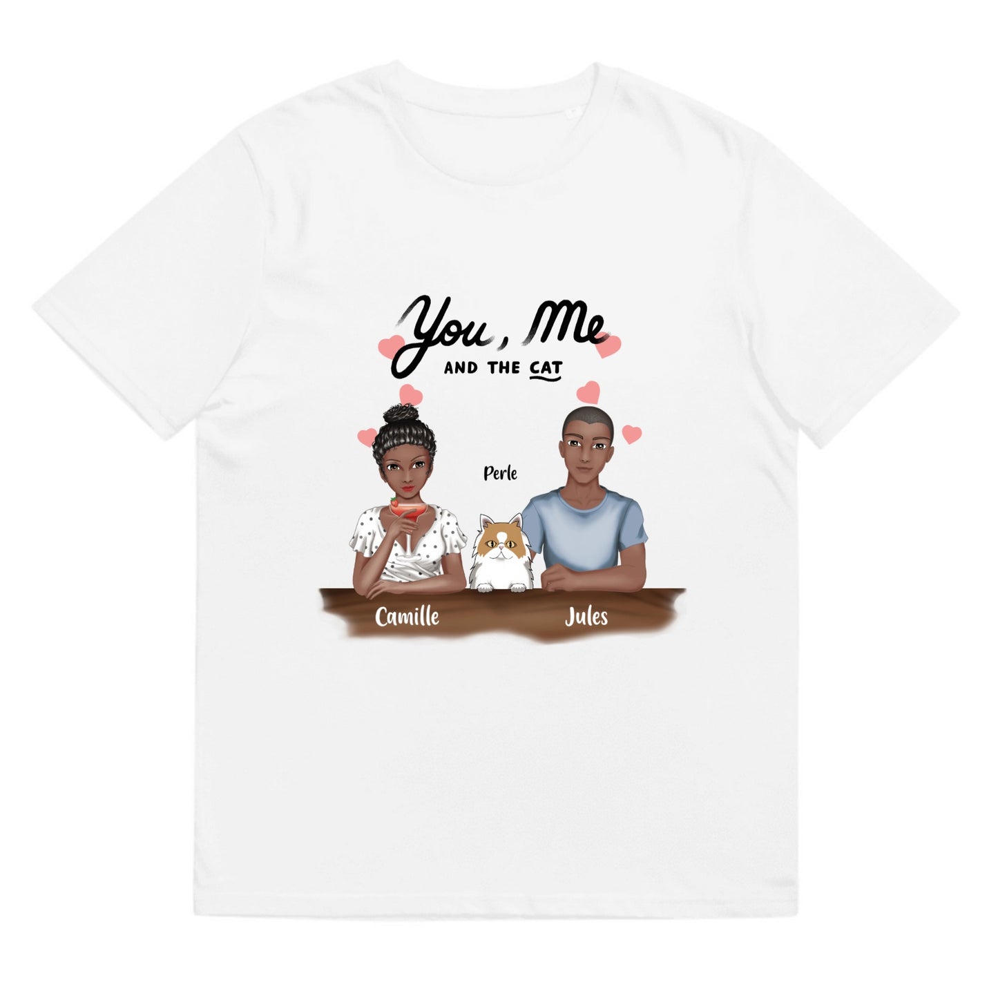 T-shirt You & me and the cat