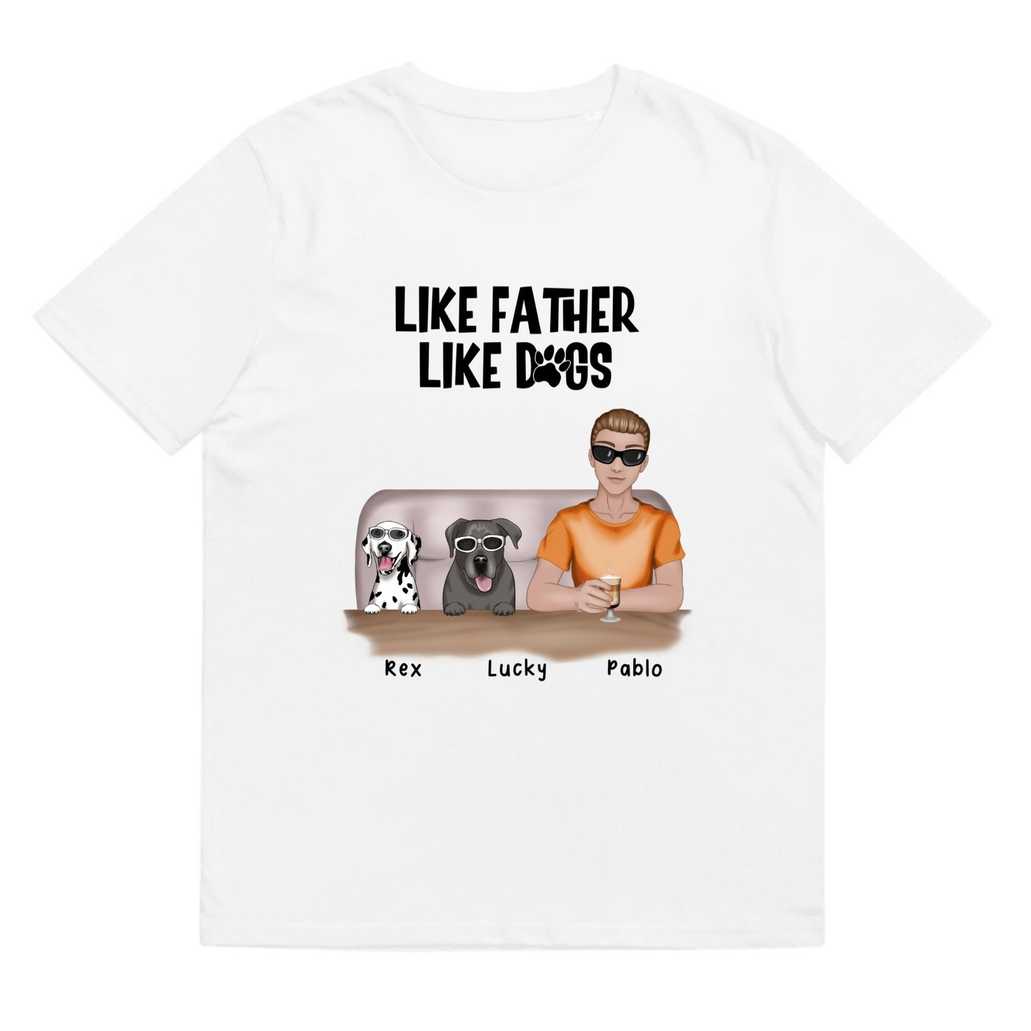 T-shirt Like father like dogs