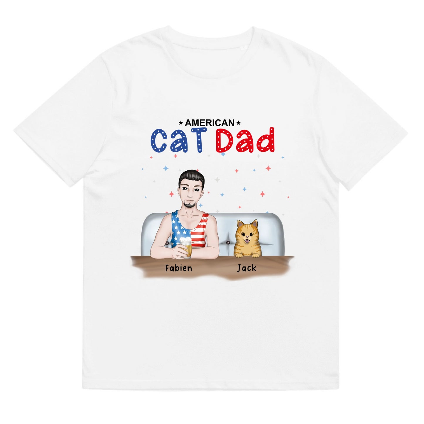 T-shirt American cat dad