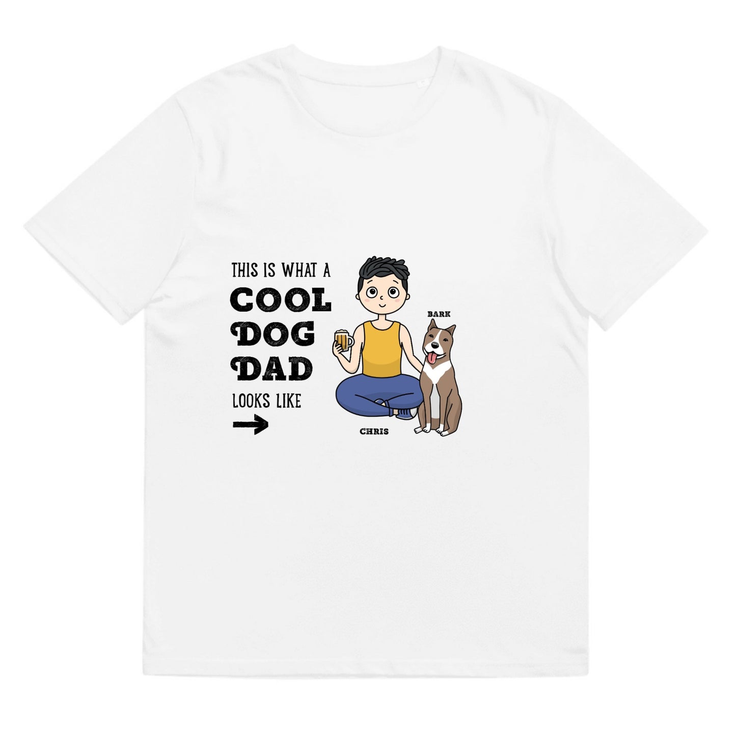 T-shirt Cool dog dad