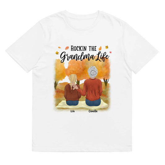 T-shirt Rockin the grandma life