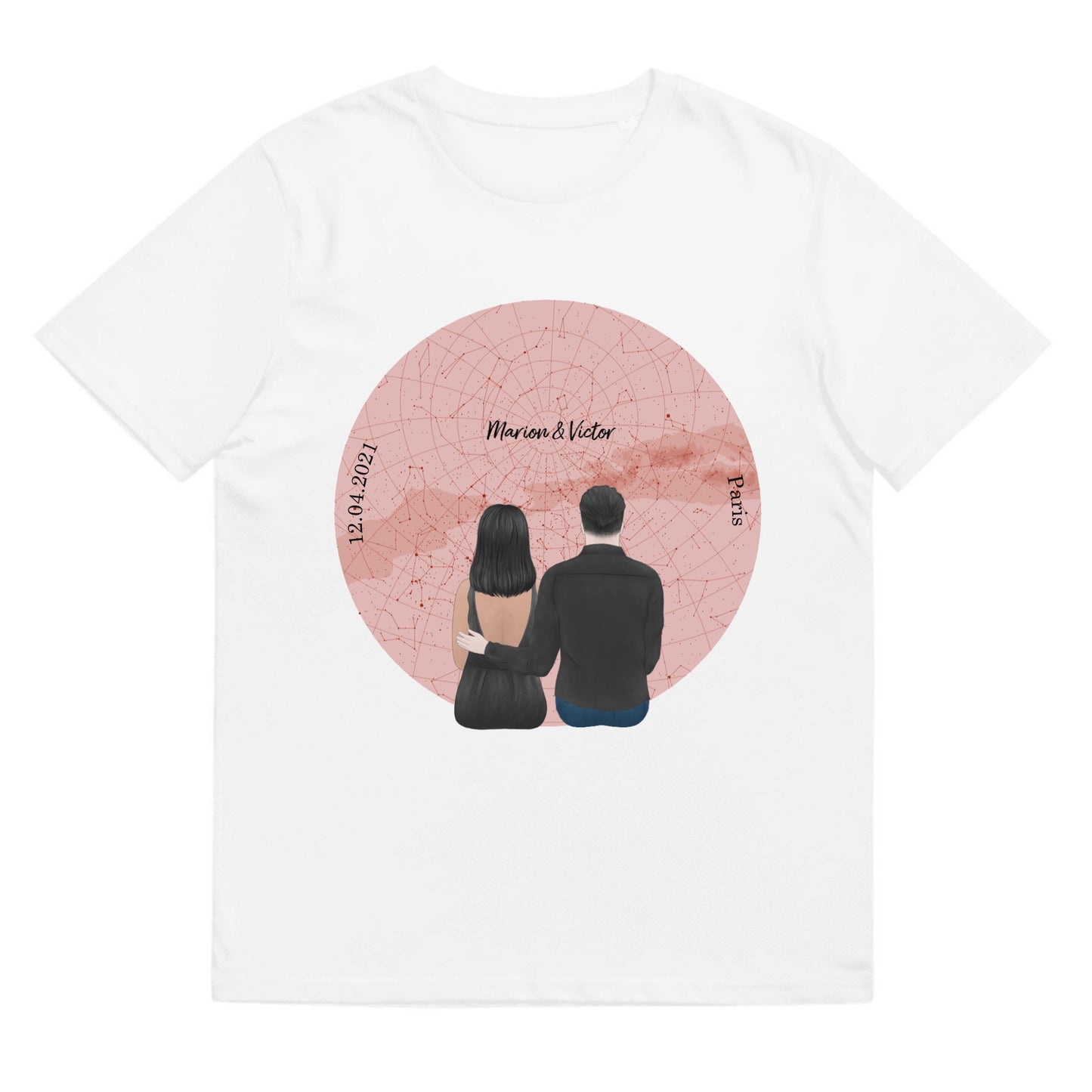 T-shirt Couple constellation